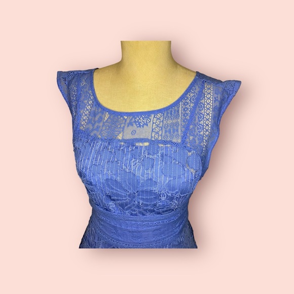 Anthropologie Moulinette Soeurs Liliflora Lace A-Line Cocktail Garden Dress 6 - Picture 3 of 7